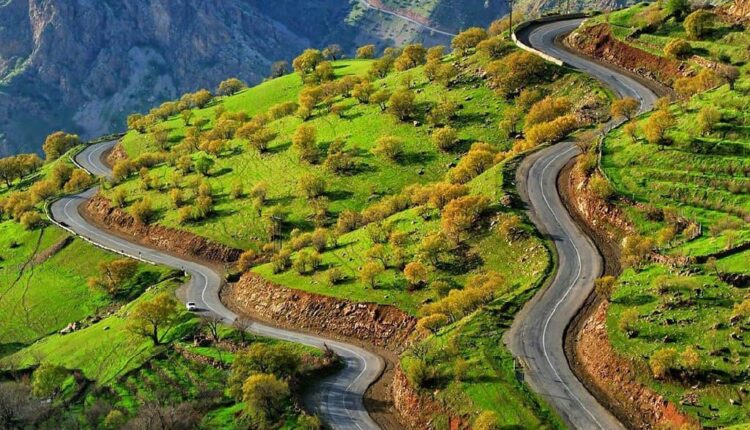 زیباترین جاده های کردستان